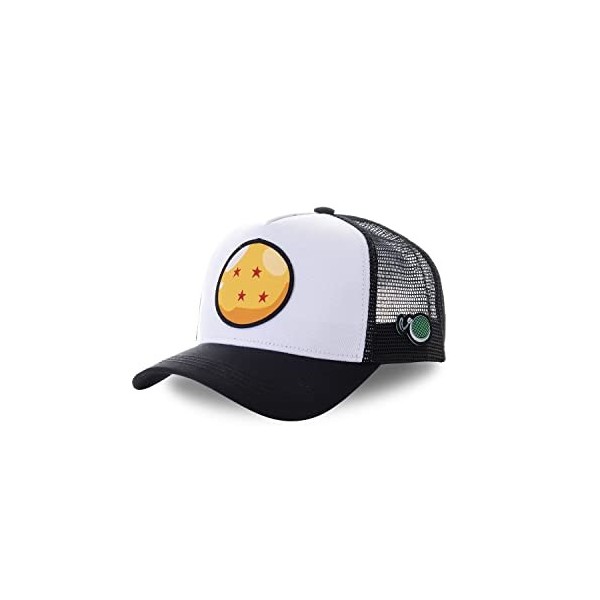 Casquette Homme & Femme Dragon Ball Z, Casquette Trucker, Cristal, Original et Multi-Sport, Blanc, Noir, Jaune, Rouge, Taille