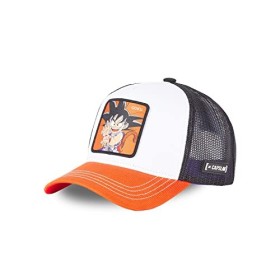 [ X ] CAPSLAB Casquette Homme & Femme Dragon Ball, Casquette Trucker, Goku, Originale et Authentique, Noir, Blanc, Orange, Ta