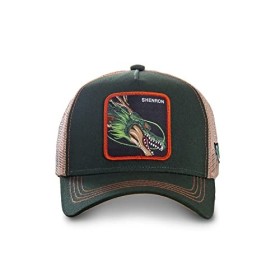 [ X ] CAPSLAB Casquette Homme & Femme Dragon Ball Z, Casquette Trucker, Shenron, Authentique et Original, Vert, Noir, Orange,