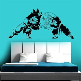 Stickers Muraux Dragon Ball Z Dbz - Sticker Vinyle Pour Enfant Goku Nimbus, Décalcomanie Goten Trunks, Décalque Anime, Auto