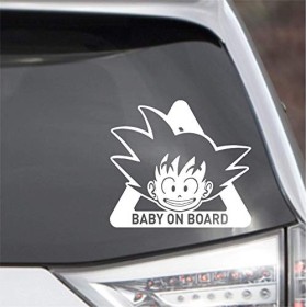 Dragon Ball Wall Decal bébé à bord de Goku Dragon Ball Z vinyle autocollant autocollant dans la fenêtre de voiture DBZ Super 