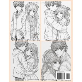Livre de Coloriage Manga Romance Shojo et Anime Garçons Filles Kawaii Coloriage Manga Japonais Mignon: Coloriages Manga Kawai