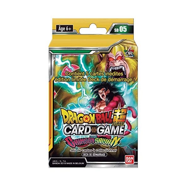 Dragon Ball Super Card Game : Deck de Démarrage DE 51 Cartes : The Crimson Saiyan - Version Francaise