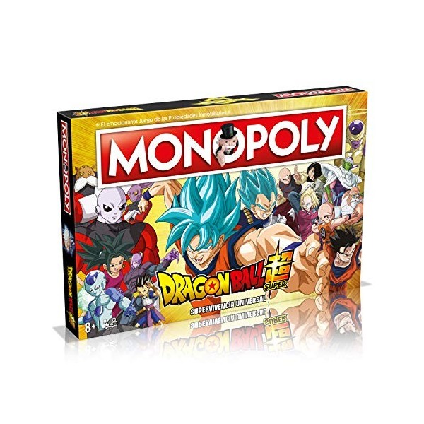 BigBuy Fun Jeu de Plateau Monopoly Dragon Ball Super - Version Espagnol WM00250-SPA-6 Multicolore