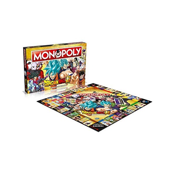 BigBuy Fun Jeu de Plateau Monopoly Dragon Ball Super - Version Espagnol WM00250-SPA-6 Multicolore