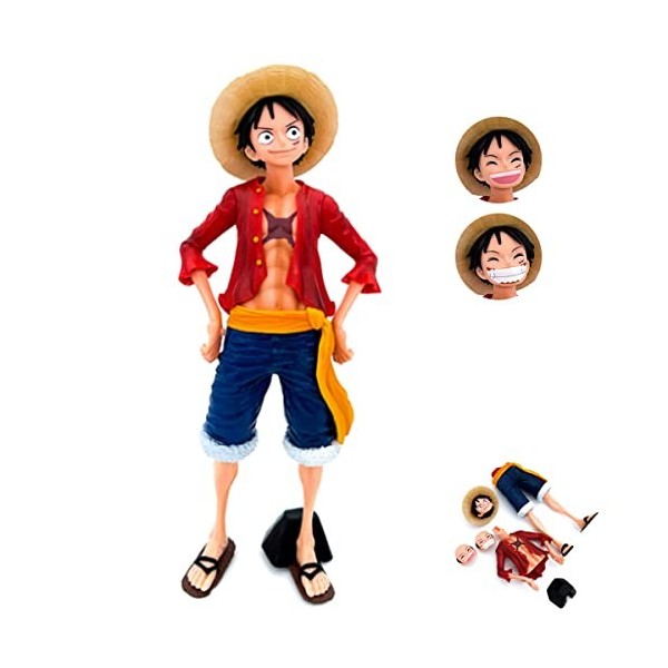 IFHDO One Piece Figurine, Luffy Cake Topper Personnages Modèle Anime Collection Figurine Décorations Figurine Décoration de G