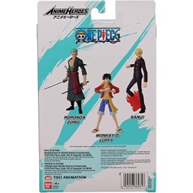 Bandai - Anime Heroes - One Piece - Figurine Anime heroes 17 cm - Monkey D. Luffy - 36931