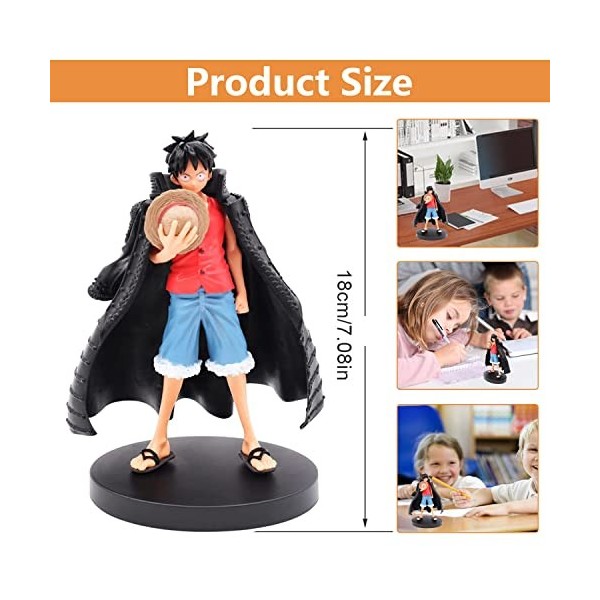 YISKY One Piece Luffy Figurine, Animé Luffy daction Figure, One Piece Anime Décoration Ornements, One Piece Animation Person