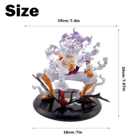 Figurine One Piece Luffy, One Piece Figurine, Figurine Luffy Gear 5, Figurine Anime One Piece Jouet, PQKL-party Luffy Statue 