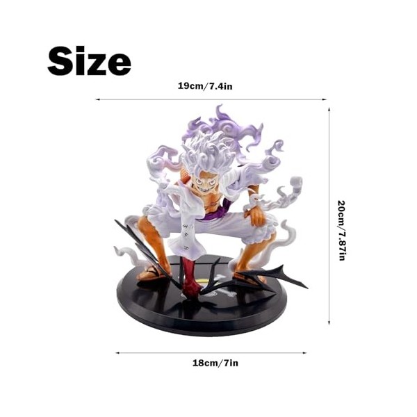 Figurine One Piece Luffy, One Piece Figurine, Figurine Luffy Gear 5, Figurine Anime One Piece Jouet, PQKL-party Luffy Statue 