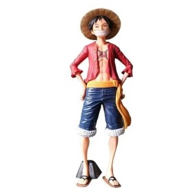 FGuérinInternational Figurine Luffy One Piece Souriant Monkey D. Statuette 3 Visages Collection Décoration Cadeau Anniversair
