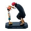 Tuzsocr Anime One Piece Monkey D Luffy PVC Action Figure,Quatre Empereurs Shanks Enfance Chapeau De Paille Luffy,Cartoon Mode
