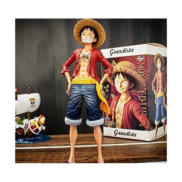 ELEFAD Anime One Piece Figurine Version Souriante Monkey D. Luffy One Piece Pop Figurine Statue en PVC Figurines Décoration 2