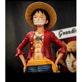 ELEFAD Anime One Piece Figurine Version Souriante Monkey D. Luffy One Piece Pop Figurine Statue en PVC Figurines Décoration 2