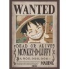 ABYSTYLE GBEye - ONE PIECE Poster Wanted Luffy 52x38cm 