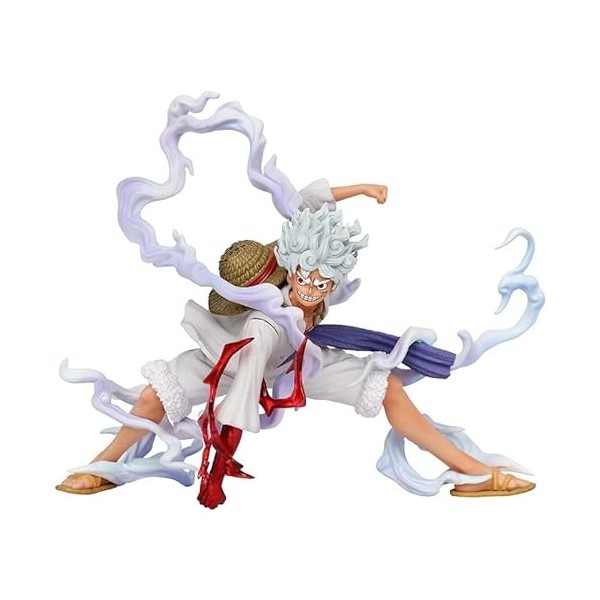 Anime One Piece Nika Monkey D. Luffy Mini Figure Combat Gear Fifth Combat Version Sun God Luffy Collection Modèle Figurine Dé