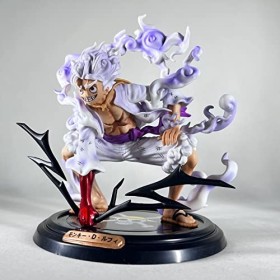 NALORA Luffy Gear 5 Figure Anime-Luffy Nika Gear Second Position Action Figure 7.87Inch/20CM-Modèle de Personnage Collectible