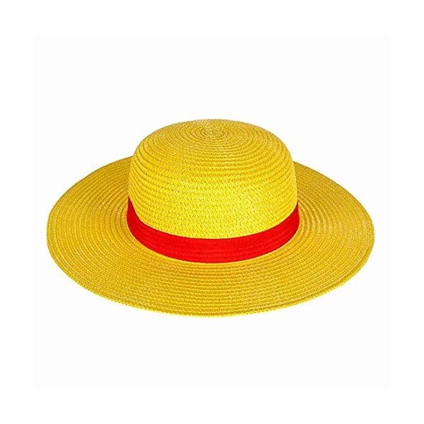One Piece Chapeau de paille de Monkey D. Ruffy | Chapeau de cosplay en paille