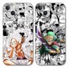 PBNDJVG 2 Pièces Coque pour Apple iPhone 13 6.1, Animé One Piece Luffy Gear 5 Nika Zoro Sun God avec Protection Caméra Etui