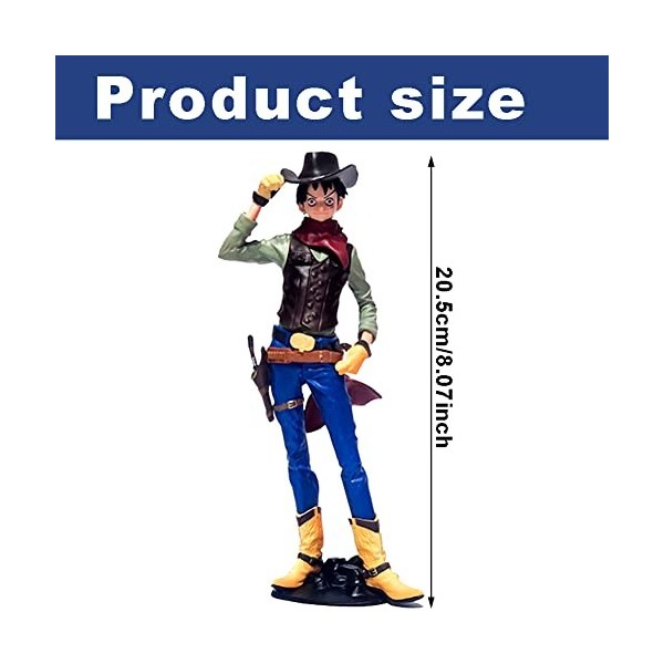 FYDZBSL One Piece Figure Anime Monkey D. Luffy Figurines Modèle Jouet Statue Anime One Piece Populaire Collection Modèle Orne