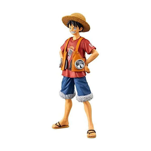 Figurine Rufy Monkey D. Luffy de One Piece The Red Movie - DXF The Grandline Men - Hauteur 17 cm