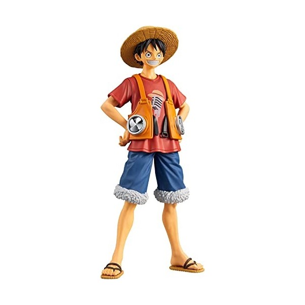 Figurine Rufy Monkey D. Luffy de One Piece The Red Movie - DXF The Grandline Men - Hauteur 17 cm