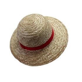 ZENZERO® - CHAPEAU DE PAILLE - Cosplay The Monkey D. LUFFY RUBBER - Taille Unique INISEX - Pcs 1 Chapeau de paille 