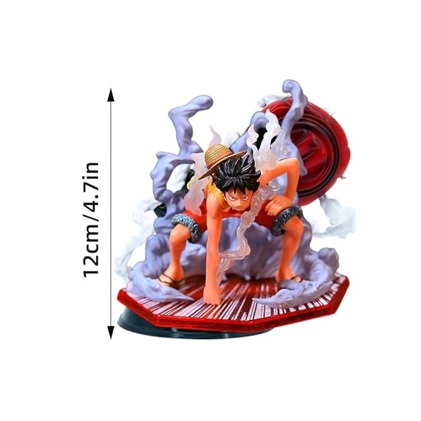 Tuzsocr One Piece Monkey D. Luffy Figure - Paramount War, Figurine Battle Record Collection 12cm, Luffy Figure Modèle Jouet S