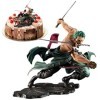 YISKY One Piece Roronoa Zoro, Trois épées Style PVC Modèle, Anime Figure Décoration Ornements pour Fans d’Anime,Cadeaux pour 