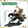 YISKY One Piece Roronoa Zoro, Trois épées Style PVC Modèle, Anime Figure Décoration Ornements pour Fans d’Anime,Cadeaux pour 