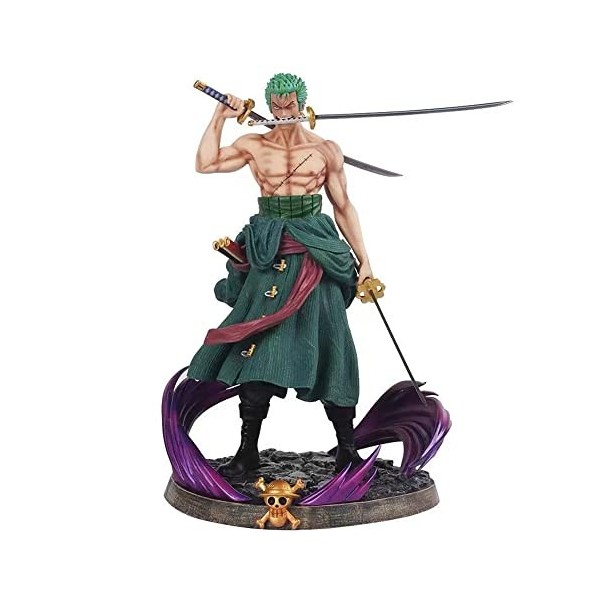 Miotlsy Figurine Anime Zoro, 22cm PVC Zorro Action Statue Cartoon Anime Personnage Ornements Collectibles Toy Animations Char