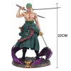 Miotlsy Figurine Anime Zoro, 22cm PVC Zorro Action Statue Cartoon Anime Personnage Ornements Collectibles Toy Animations Char