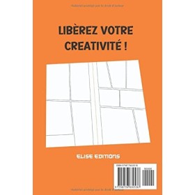 CREE TON MANGA: livre de bande dessinée vierge avec 100 planches à personnaliser pour dessiner et créer sa propre histoire de