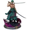 WANSHI One Piece Zoro Figure, GK Anime 25cm Roronoa PVC Modèle/Personnage Figurine Adulte Jouets/Poupées/Cadeaux de Collectio