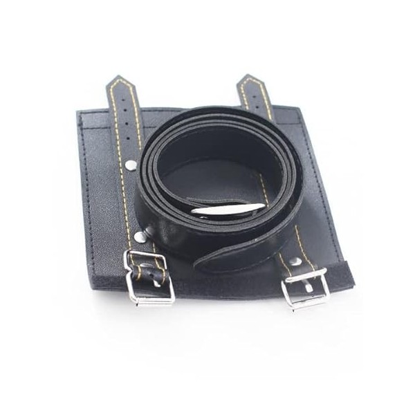 One Piece Katana en Bois Lame en Bois Zoro Shusui Replique Epee Sabre + Ceinturon Noir Porte Epee Ceinture