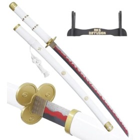 RKS Diffusion One Piece Katana Tout en Bois Lame en Bois Ame No Habakiri Epee Zoro Sabre Amenohabagiri Enma Amenohabakiri + P