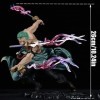 LEOSXA Anime One Piece Figurine,20cm Roronoa Zoro Figure,Trois Couteaux Thousand World Roronoa Zoro Figurines de Collection d