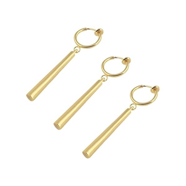 3Pcs One Piece Roronoa Zoro Boucles dOreilles, Animation Japonaise Boucles dOreilles en Métal Personnalité Unisexe Mode Bij
