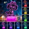 Lampe One Piece, 3-en-1 Zoro Luffy Veilleuse 3D illusion - One Piece Manga Veilleuse Smart Remote Control Anime Lampe 16 Coul