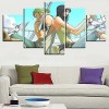 ZHRMGHG Sport sur Toile Peintur Anime One Piece Zoro 5 Panneau Mural Art Image Home Decor pour Salon Photo sur Toile Poster d