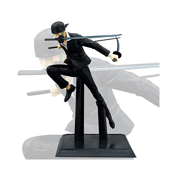 PIECEOFSTYL - One Piece - Figurine 18 cm - Zoro Roronoa - Noir 3 Sabres Version - ZR3S/2022