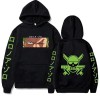 Anime One Piece Hoodie Hip-Hop Anime Roronoa Zoro Pulls Tops Lâche Manches Longues Automne Homme Vêtements