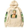 Anime One Piece Roronoa Zoro Imprimé Sweat À Capuche pour Homme Harajuku Streetwear Sweat Mode Décontracté Pull À Capuche Cos