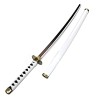 HZYYZH Samurai Ninja Wooden Sword Arme, Anime Noir Samurai Roronoa Zoro Cosplay Katana Couteau Sword Jouets pour Adolescents,