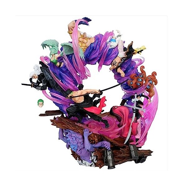 Roronoa Zoro Figurine Modèle Anime Statue 21 cm Personnage dAnime Japonais Corps Immortel Roronoa Zoro Action Figurine Objet