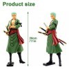 OBLRXM One Piece Zoro Action Figure dAnime Populaire Collection Modèle Jouet Statues PVC Anime Figure Statue Ornements Doll 