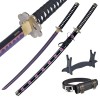 57 SPECIAL REPLICAS Épée de Cosplay Katana en Bambou, inspirée du Katana Roronoa Zoro One Piece Sword 105 cm 41 Pouces, Une v