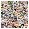 Anime Stickers Mixed Pack 100Pcs, Trendy Divers Manga Autocollants Vinyle Stickers pour Bouteilles Deau Livre MacBook Laptop