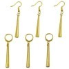 6PCS One Piece Roronoa Zoro Boucles dOreilles, Boucles dOreilles One Piece Zoro, Boucles dOreilles en Or, Personnalité Uni