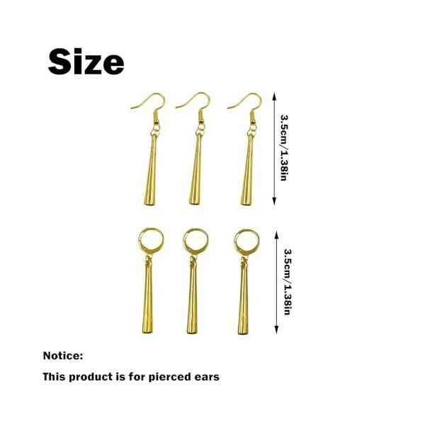 6PCS One Piece Roronoa Zoro Boucles dOreilles, Boucles dOreilles One Piece Zoro, Boucles dOreilles en Or, Personnalité Uni